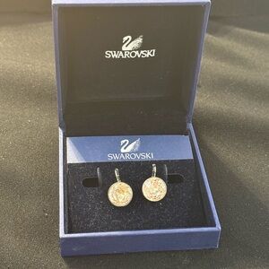 Swarovski Crystal Round Drop Earrings Bella